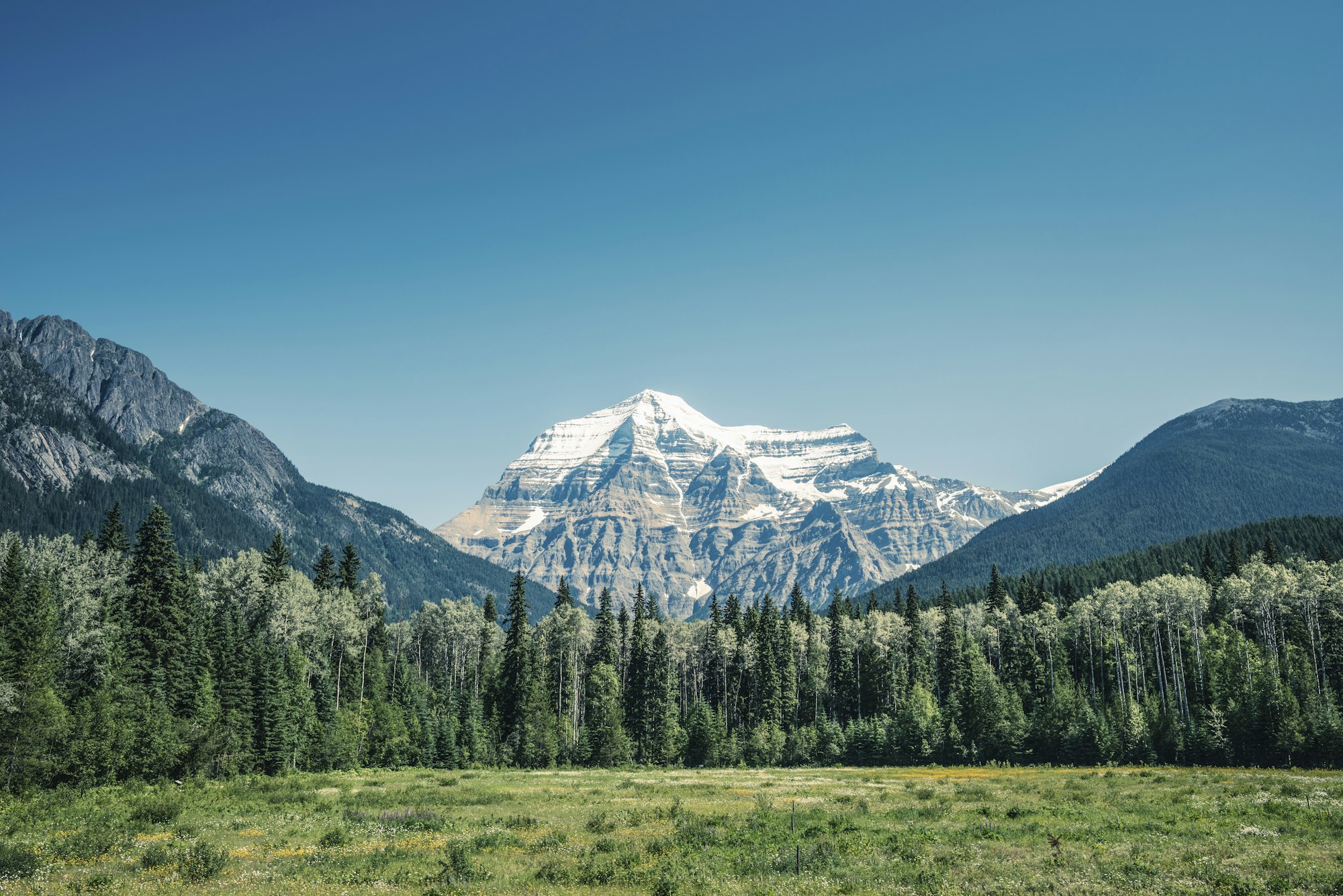 Mount Robson and the Canadian mountain landscape